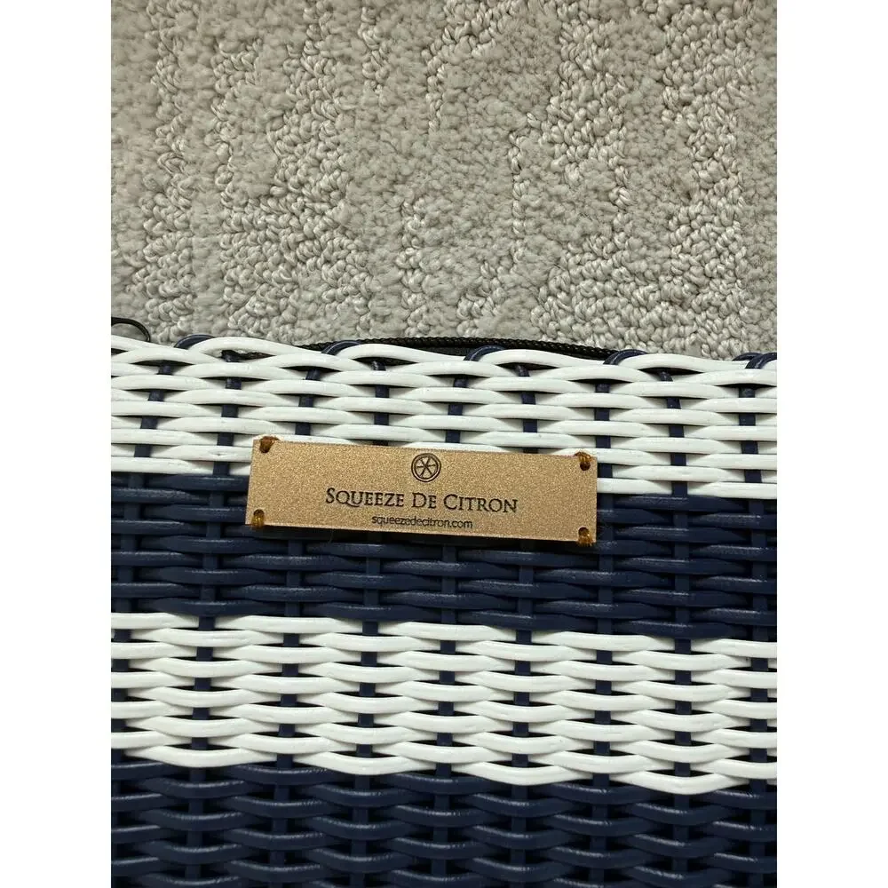 Squeeze de Citron small Navy Nautical Lemon Drop Clutch